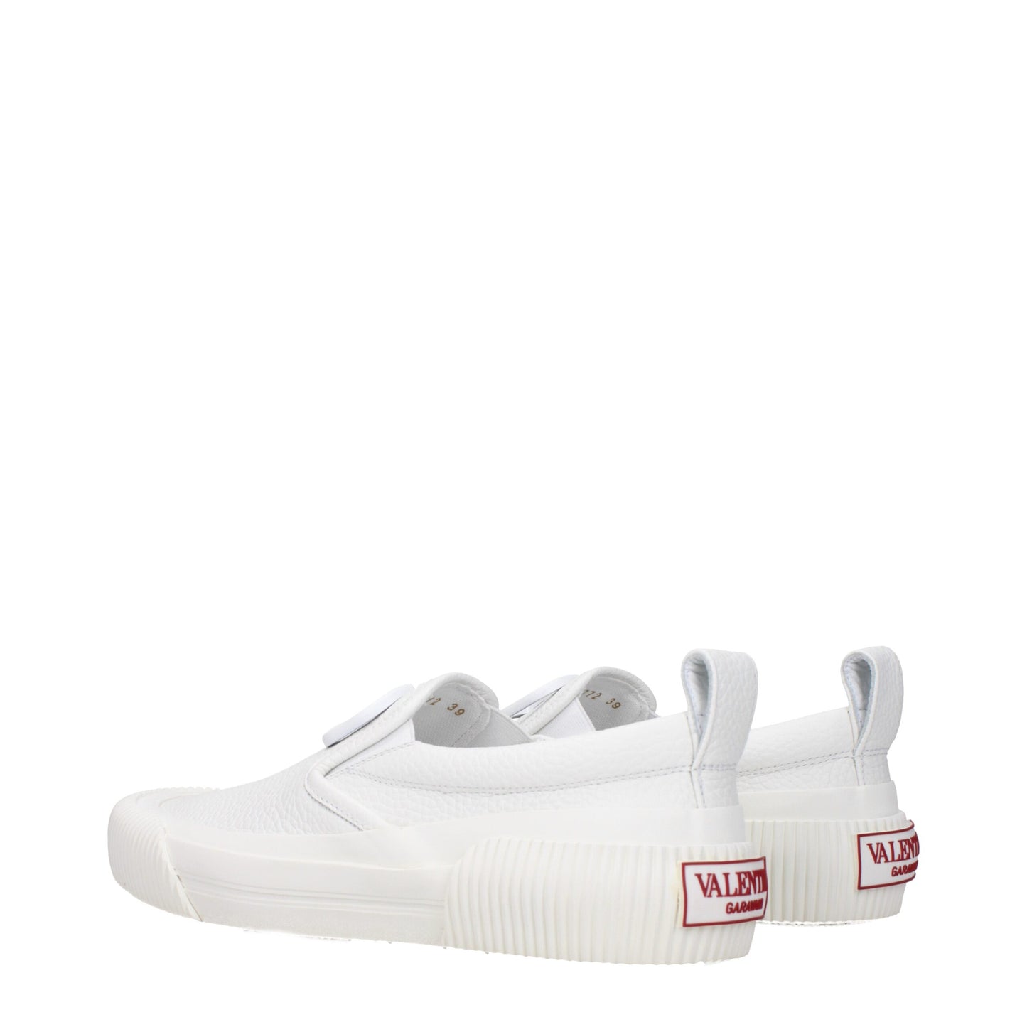 Valentino Garavani White Leather Slip-On Loafer