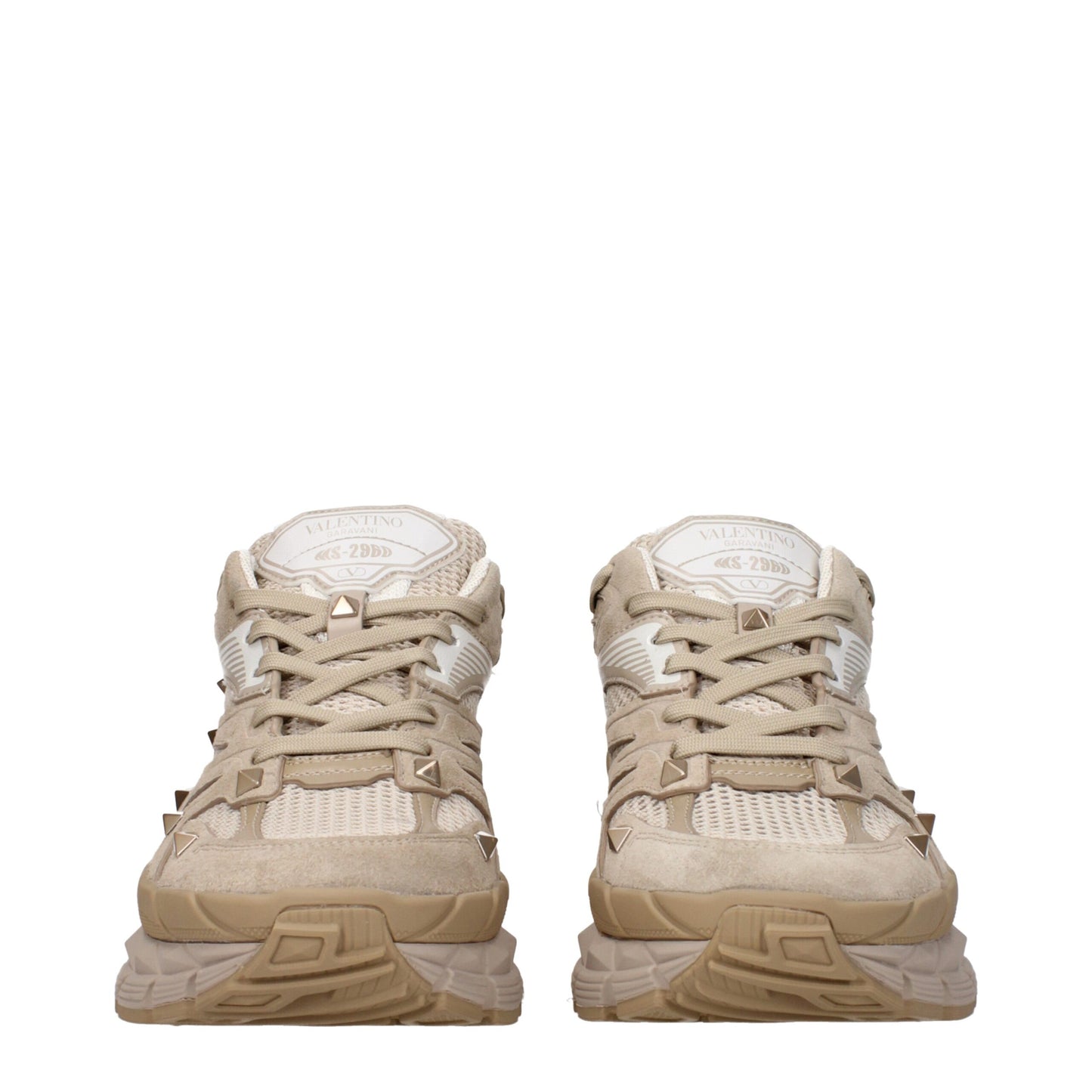 Valentino Garavani Beige Fabric Sneakers