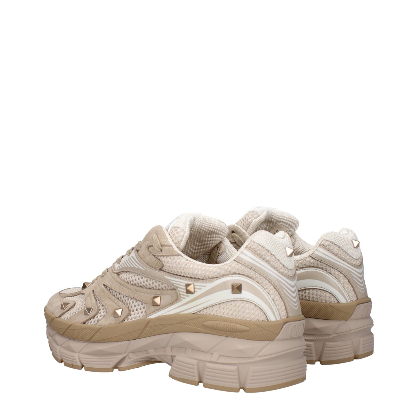 Valentino Garavani Beige Fabric Sneakers