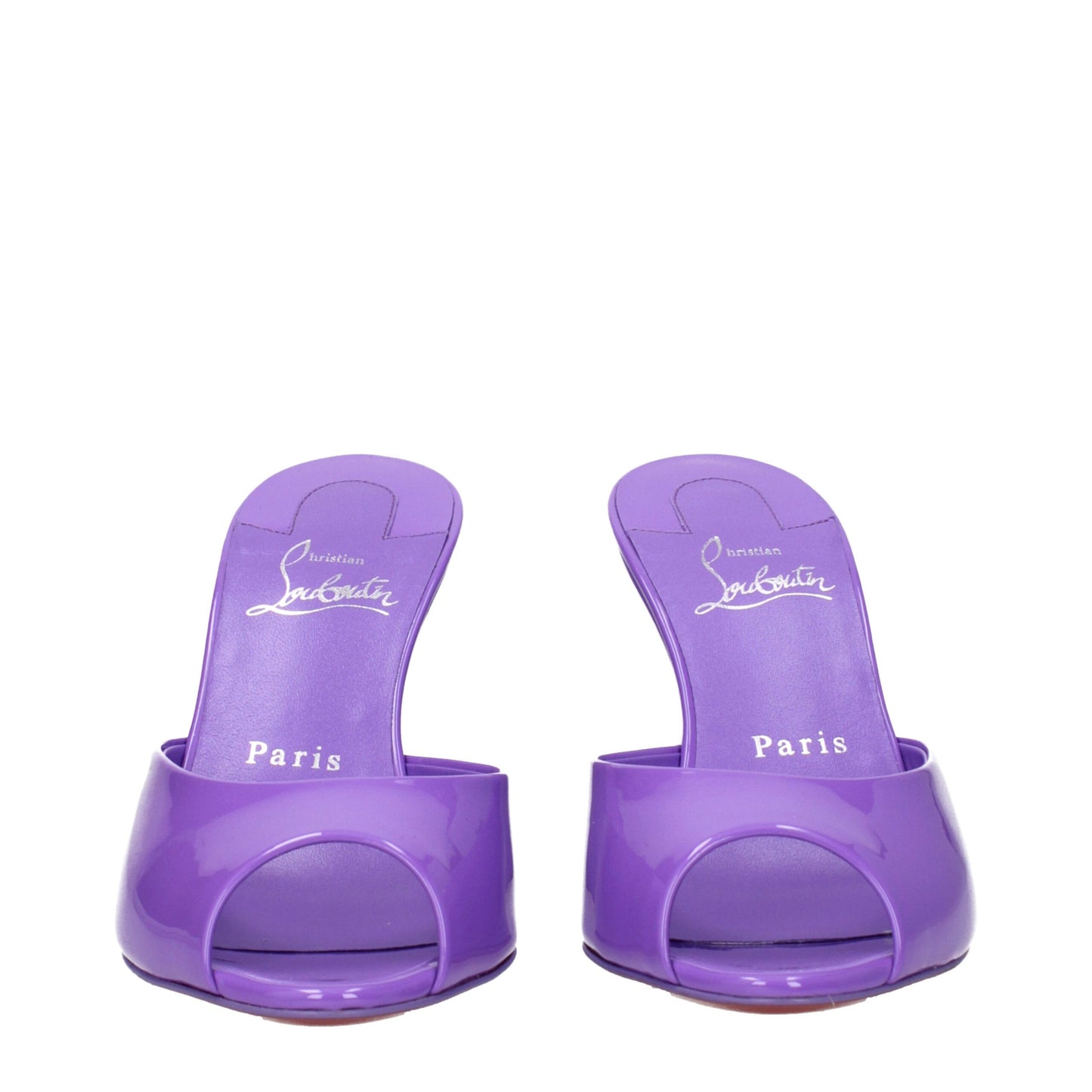 Christian Louboutin Purple Leather Wedge