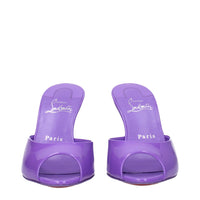 Christian Louboutin Purple Leather Wedge