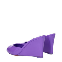 Christian Louboutin Purple Leather Wedge