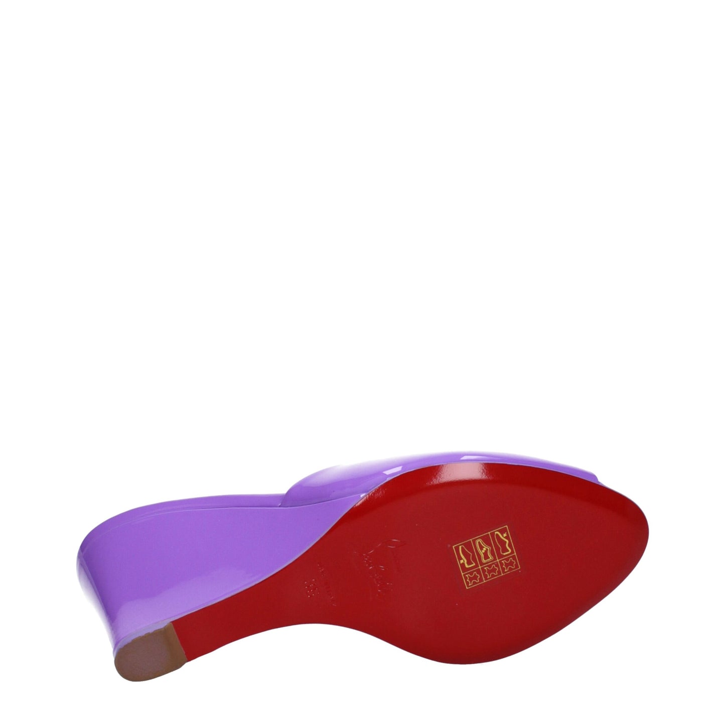 Christian Louboutin Purple Leather Wedge