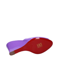 Christian Louboutin Purple Leather Wedge