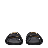 Moncler Black Leather Slipper
