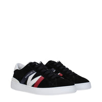 Moncler Black Leather Sneakers