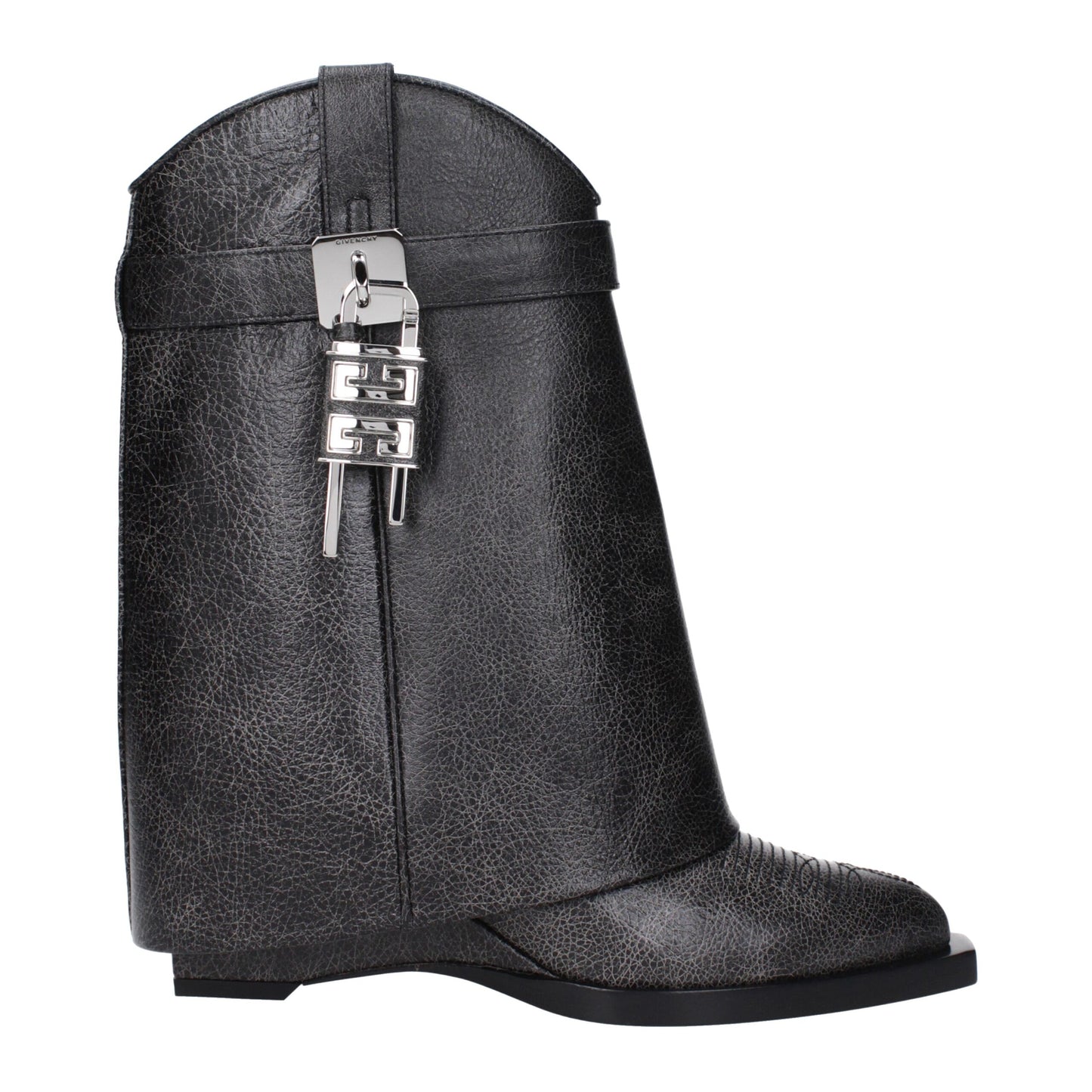 Givenchy Black Leather Ankle