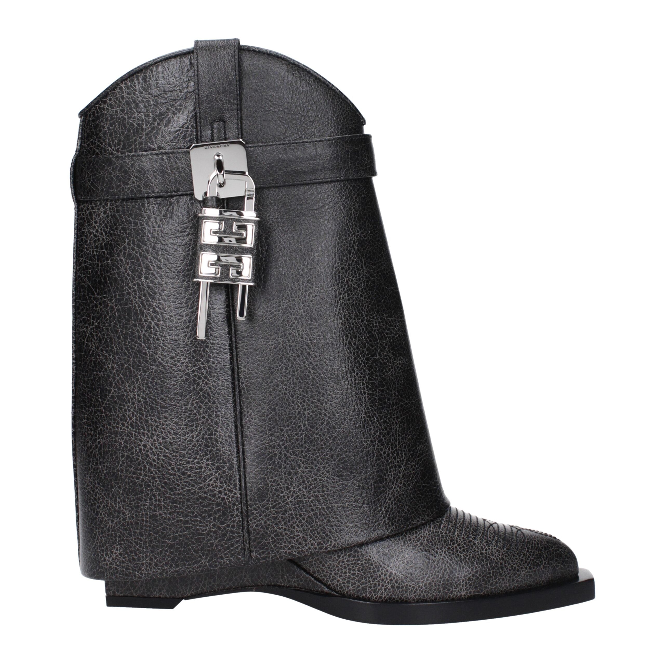 Givenchy Black Leather Ankle