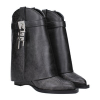 Givenchy Black Leather Ankle