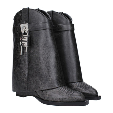Givenchy Black Leather Ankle