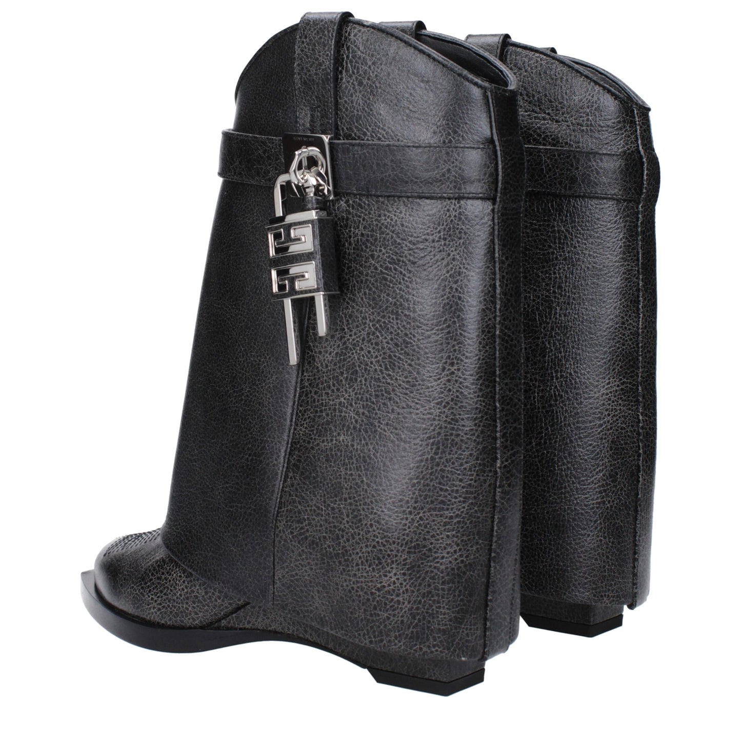 Givenchy Black Leather Ankle