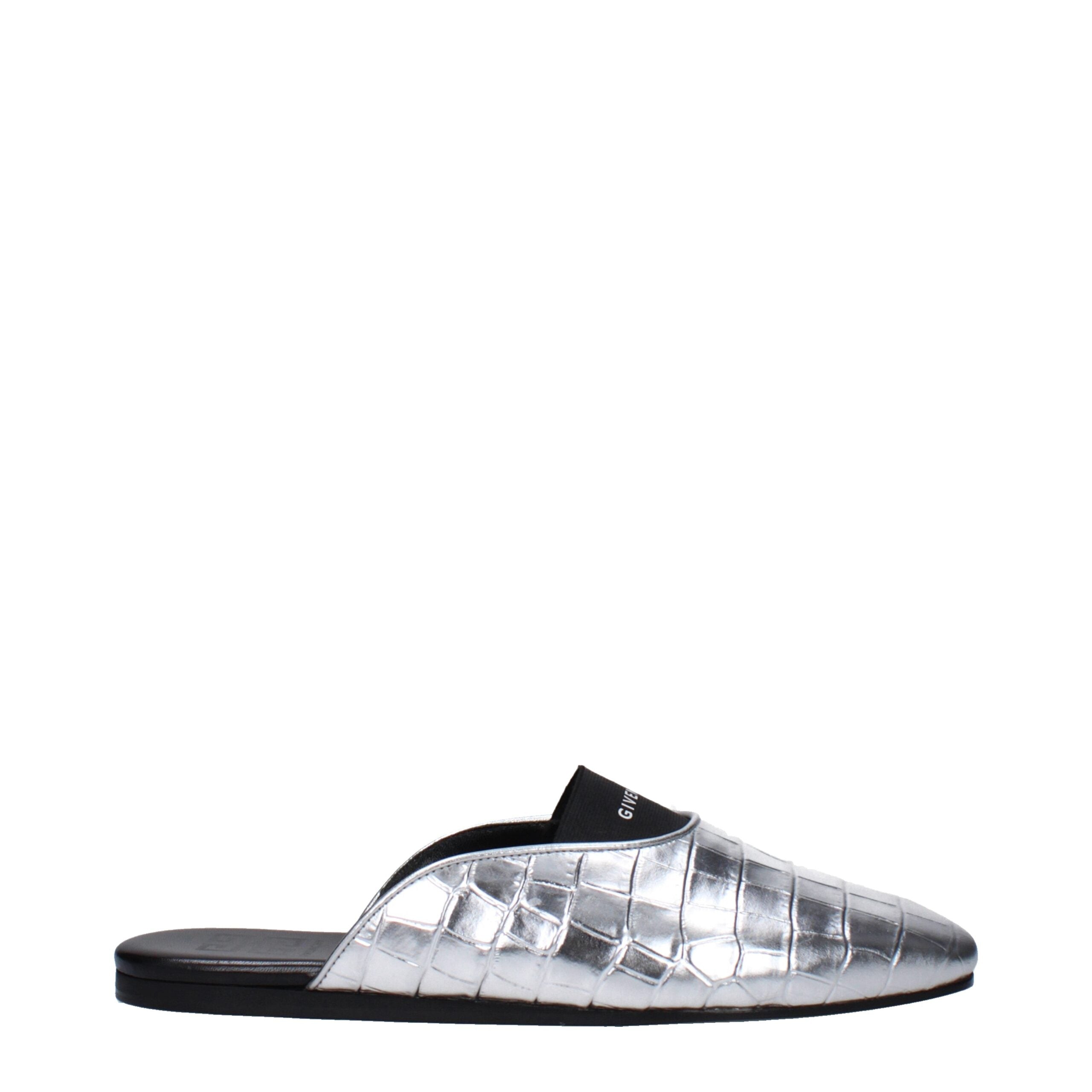 Givenchy Gray Leather Slipper
