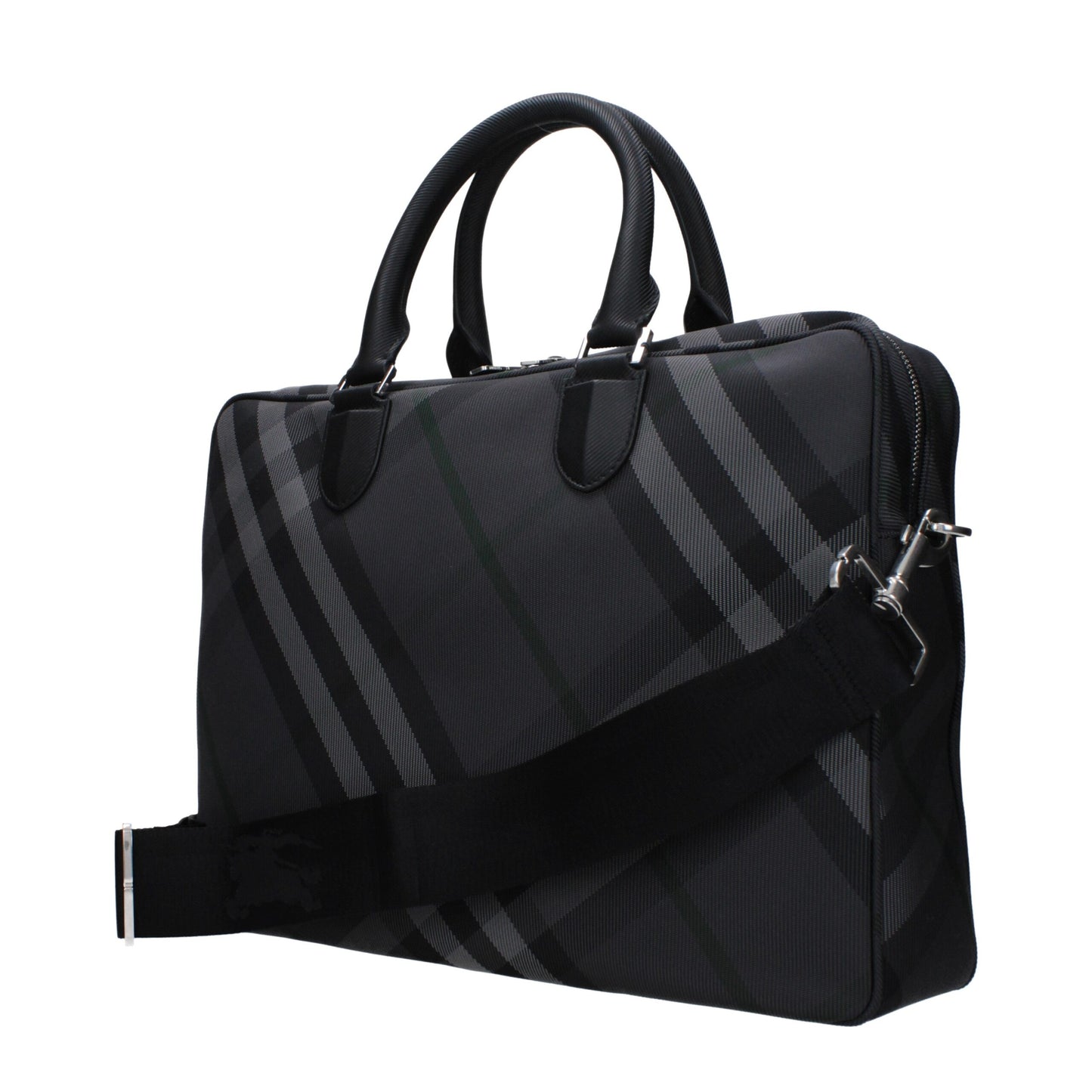 Burberry Gray Fabric Business &Amp; Laptop Bag