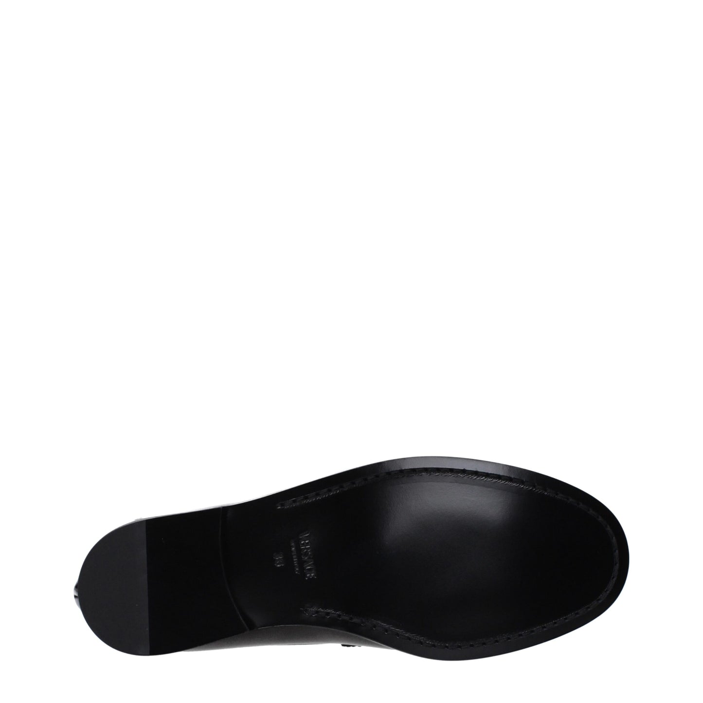 Versace Black Leather Loafer