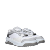 Versace White Leather Sneakers