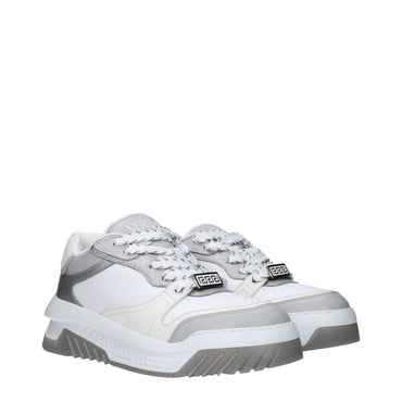 Versace White Leather Sneakers