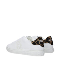 Versace White Leather Sneakers