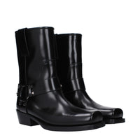 Valentino Garavani Black Leather Ankle