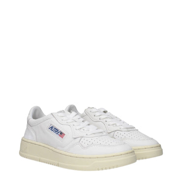Autry White Leather Sneakers