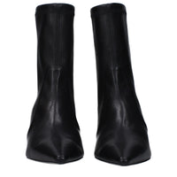 Stuart Weitzman Black Leather Ankle