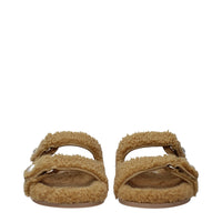 Jimmy Choo Brown Fabric Slipper