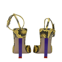 The Attico Yellow Leather Sandal