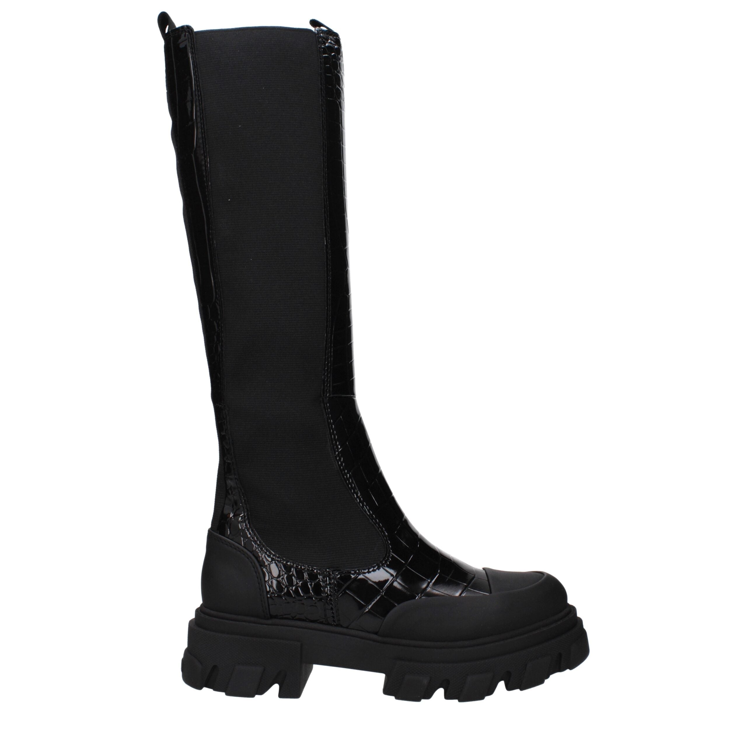 Ganni Black Leather Boot
