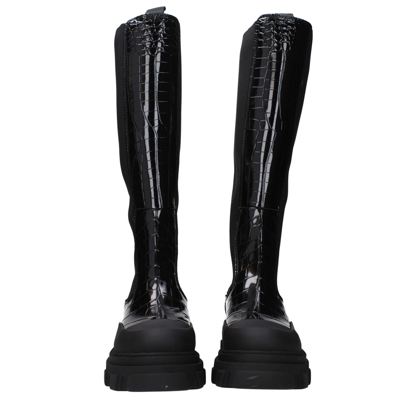 Ganni Black Leather Boot