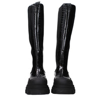 Ganni Black Leather Boot