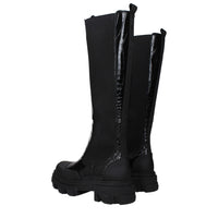 Ganni Black Leather Boot