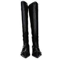 Ganni Black Leather Boot