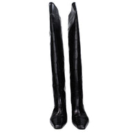 Paris Texas Black Leather Boot
