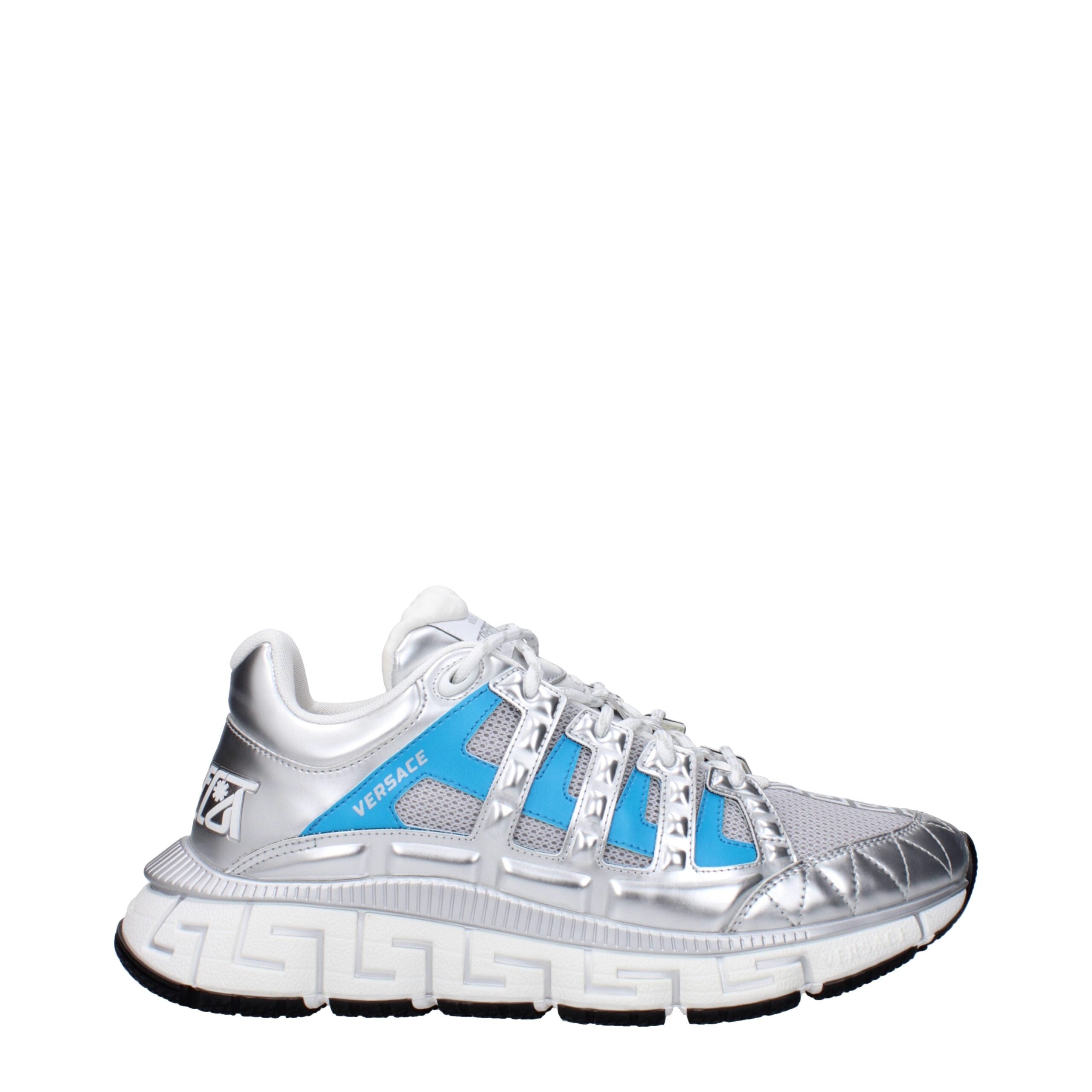 Versace Gray Fabric Sneakers