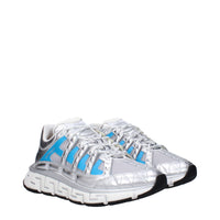 Versace Gray Fabric Sneakers
