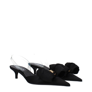Versace Black Satin Sandal