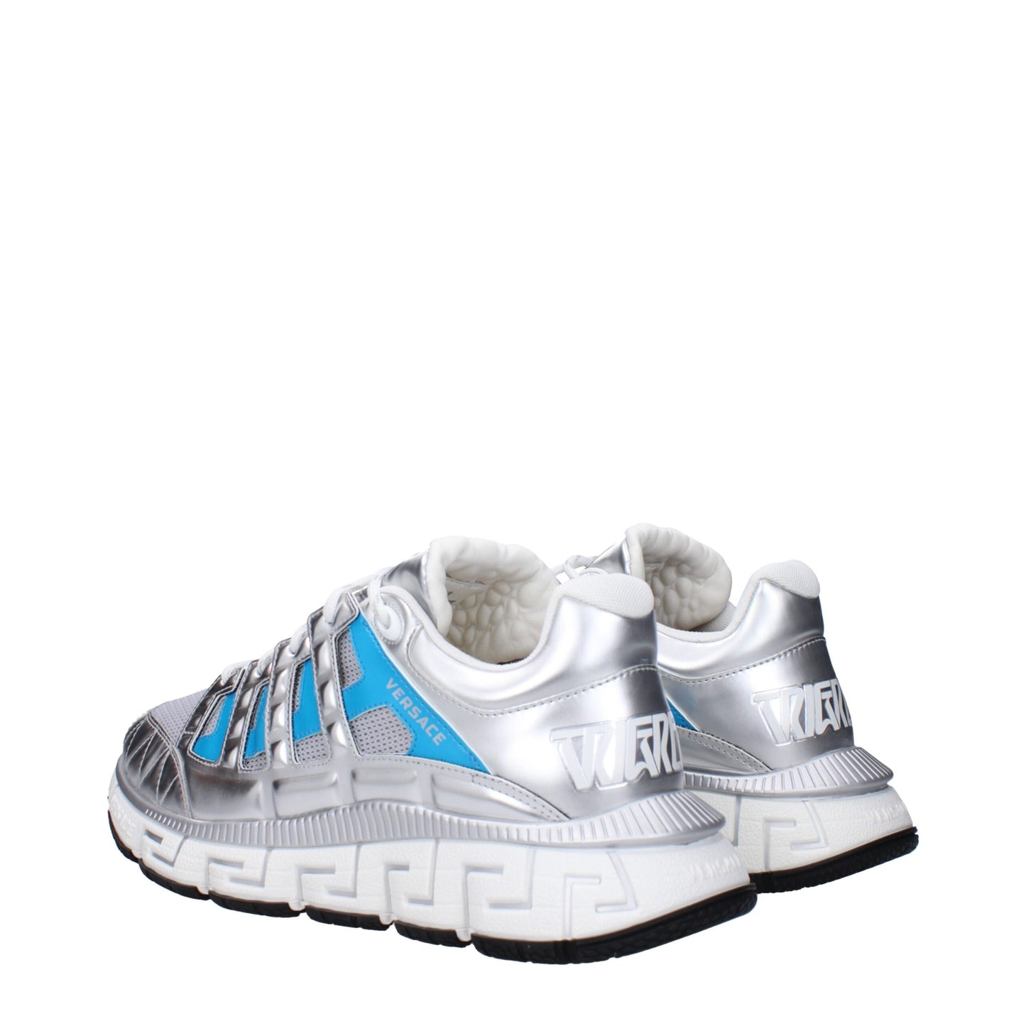 Versace Gray Fabric Sneakers