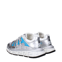 Versace Gray Fabric Sneakers