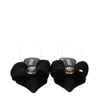 Versace Black Satin Sandal