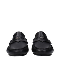 Versace Black Leather Loafer