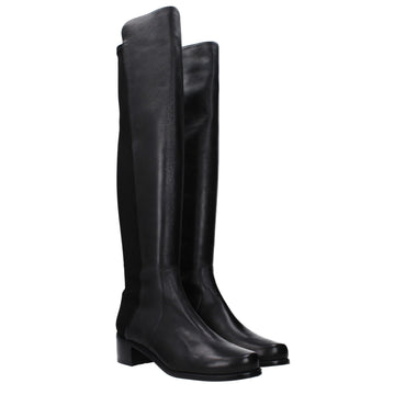 Stuart Weitzman Black Leather Boot