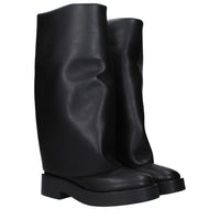 Casadei Black Leather Boot
