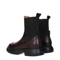 Ganni Brown Leather Ankle