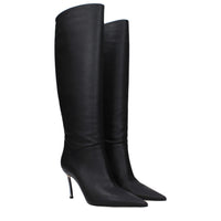 Casadei Black Leather Boot