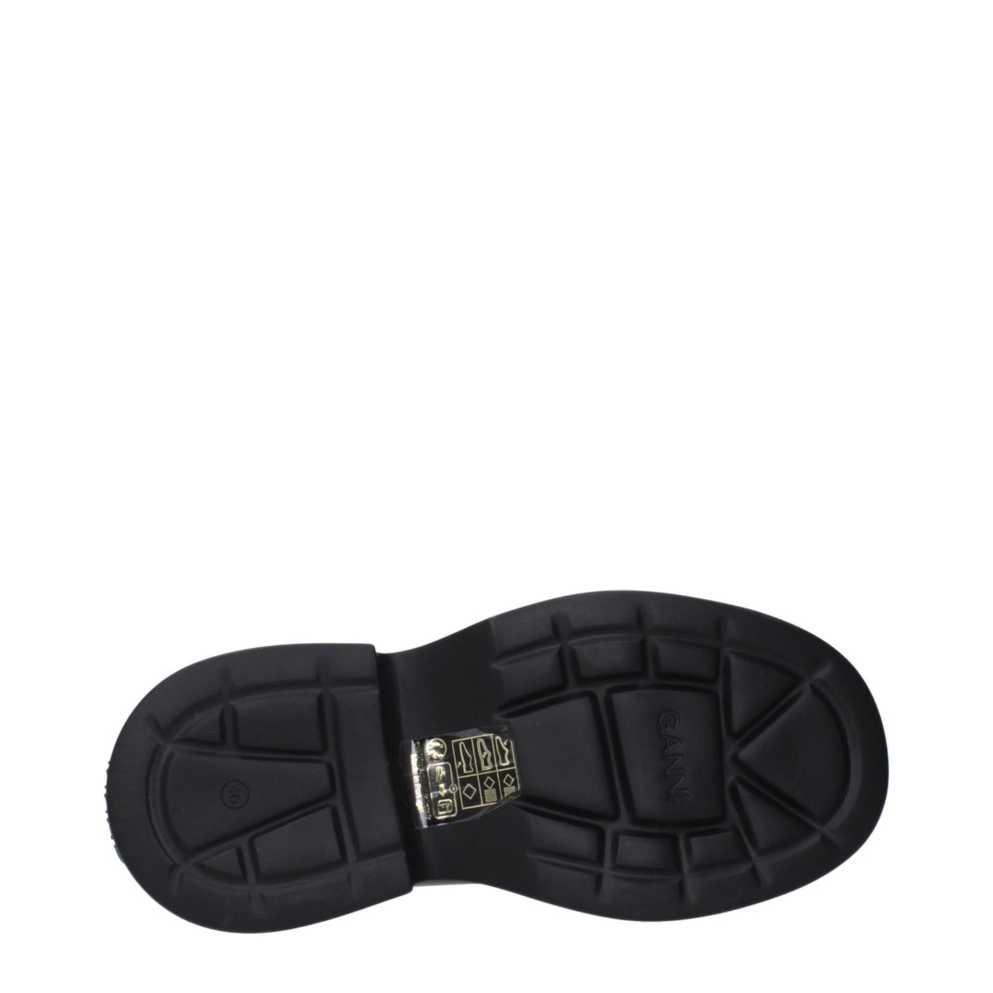 Ganni Brown Leather Ankle