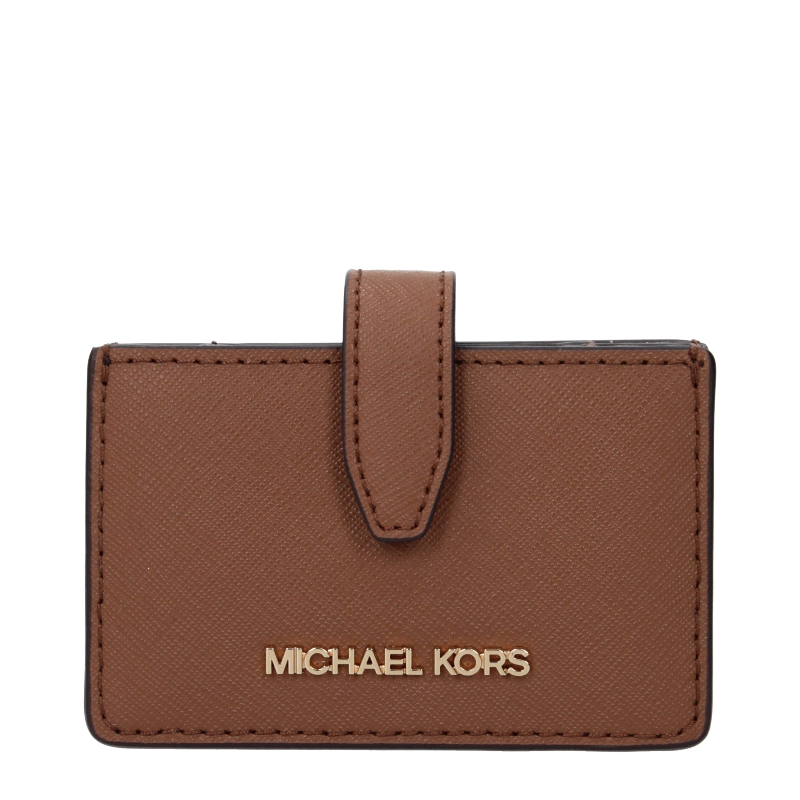 Michael Kors Brown Leather Cardholder