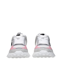 Versace White Fabric Sneakers