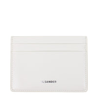 Jil Sander White Leather Cardholder