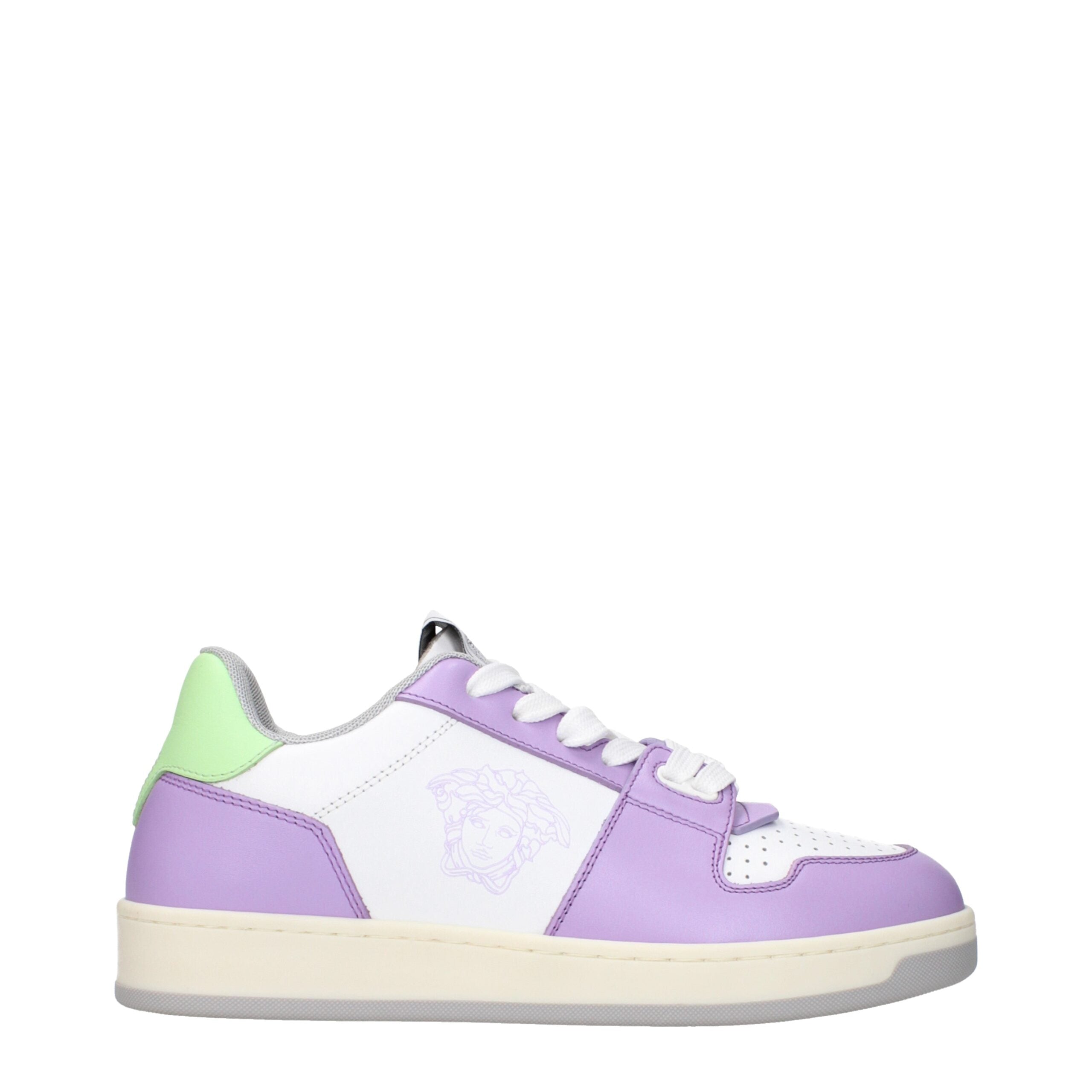 Versace White Leather Sneakers