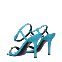 Versace Blue Leather Sandal