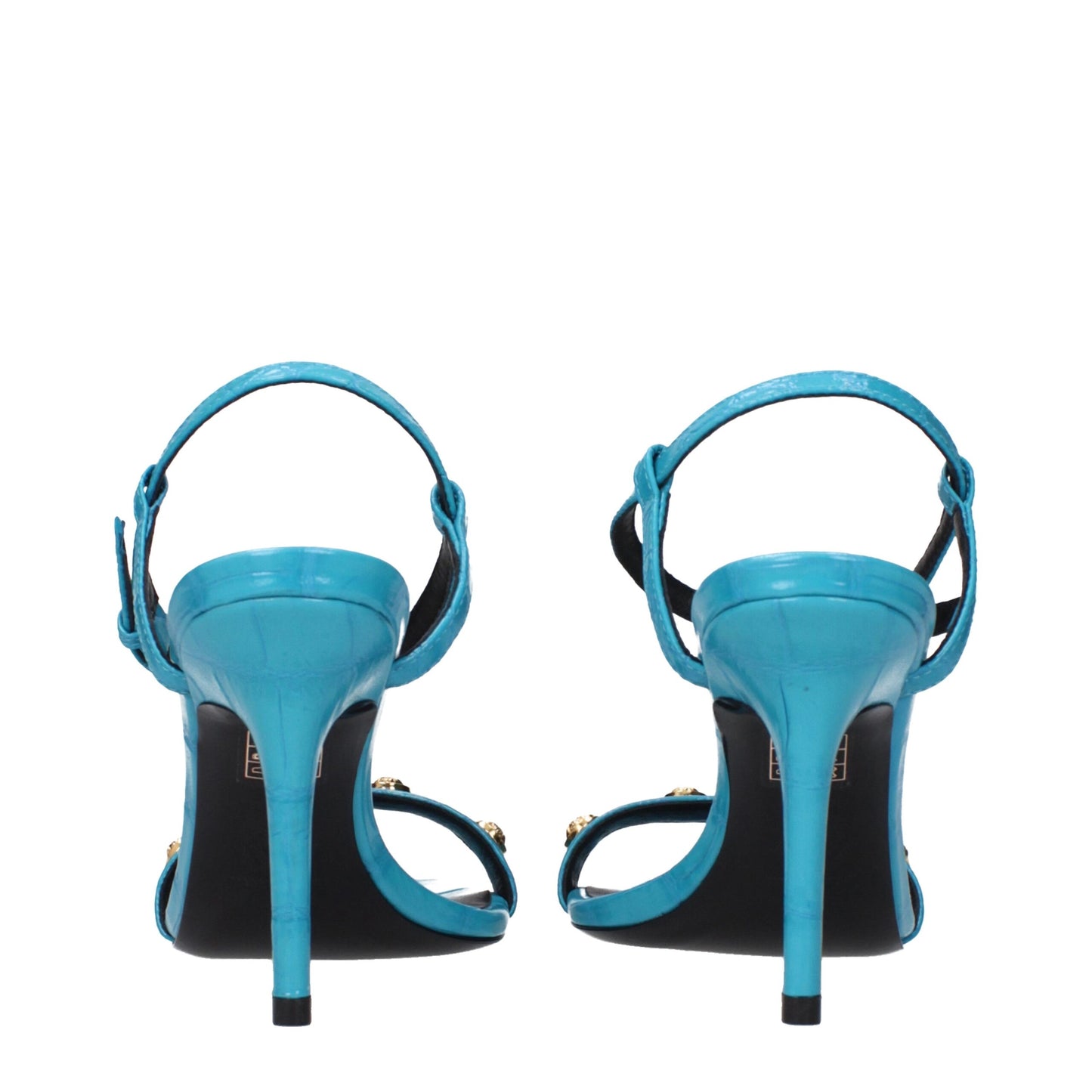 Versace Blue Leather Sandal